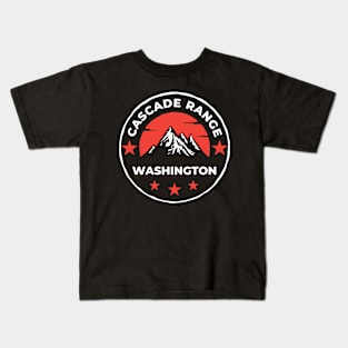 Cascade Range Washington - Travel Kids T-Shirt